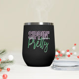 Sippin Pretty Insulated Wine Tumbler - Black