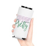 Sippin Pretty Can Cooler - White