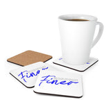 Sippin' Finer Coaster Set - White