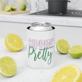 Sippin Pretty Can Cooler - White