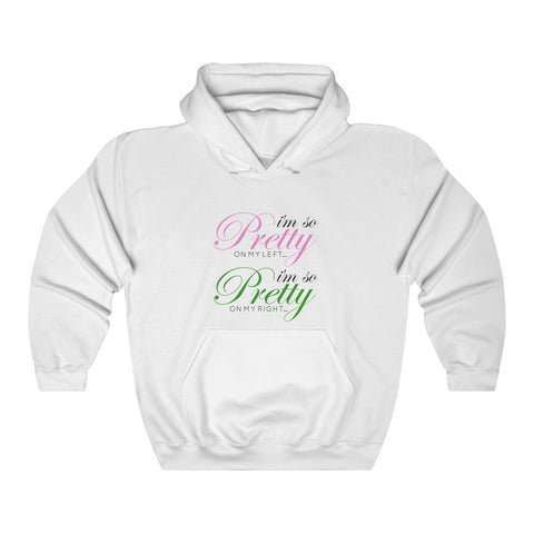 I'm So Pretty on my Left Hoodie - White