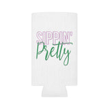 Sippin Pretty Can Cooler - White