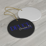 Line Up! Ceramic Ornament