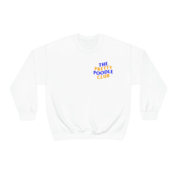 Pretty Poodle Club Sweatshirt - White