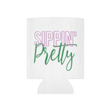 Sippin Pretty Can Cooler - White