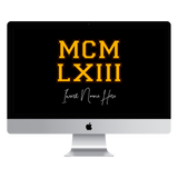 MCMLXIII Custom Desktop Wallpaper (Choose Color)