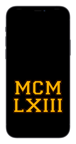 MCMLXIII Phone Wallpaper (Choose Color)