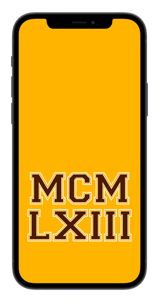MCMLXIII Phone Wallpaper (Choose Color)