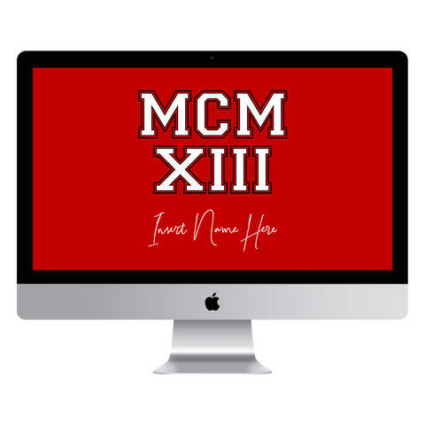 MCMXIII Custom Desktop Wallpaper (Choose Color)