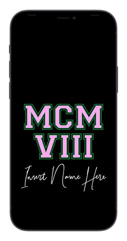 MCMVIII Custom Phone Wallpaper (Choose Color)