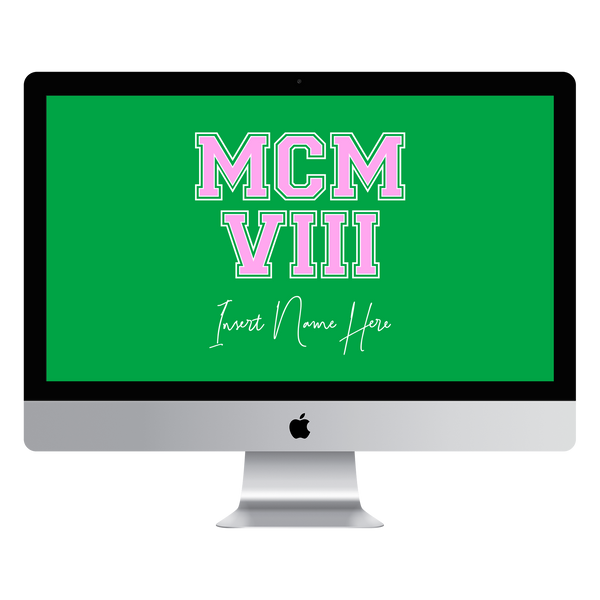 MCMVIII Custom Desktop Wallpaper (Choose Color)