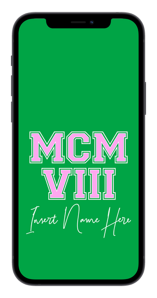 MCMVIII Custom Phone Wallpaper (Choose Color)