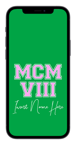 MCMVIII Custom Phone Wallpaper (Choose Color)