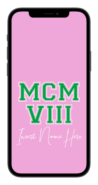 MCMVIII Custom Phone Wallpaper (Choose Color)