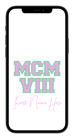 MCMVIII Custom Phone Wallpaper (Choose Color)