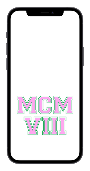 MCMVIII Phone Wallpaper (Choose Color)