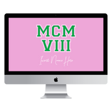 MCMVIII Custom Desktop Wallpaper (Choose Color)