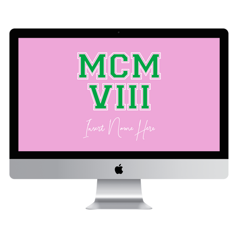 MCMVIII Custom Desktop Wallpaper (Choose Color)