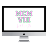 MCMVIII Custom Desktop Wallpaper (Choose Color)