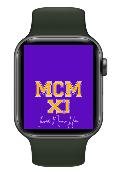 MCMXI Dawgs Edition Custom Smartwatch Wallpaper (Choose Color)