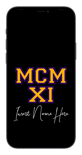 MCMXI Dawgs Edition Custom Phone Wallpaper (Choose Color)