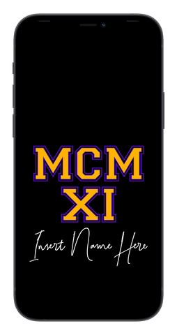 MCMXI Dawgs Edition Custom Phone Wallpaper (Choose Color)