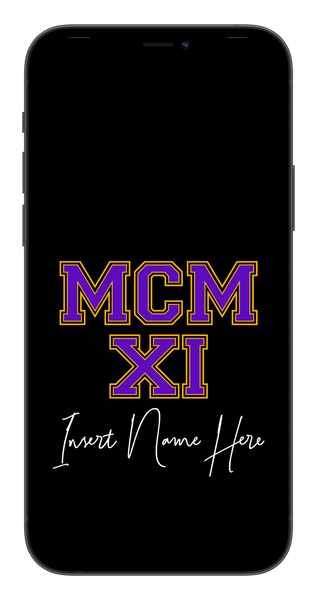 MCMXI Dawgs Edition Custom Phone Wallpaper (Choose Color)