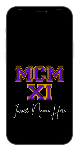 MCMXI Dawgs Edition Custom Phone Wallpaper (Choose Color)