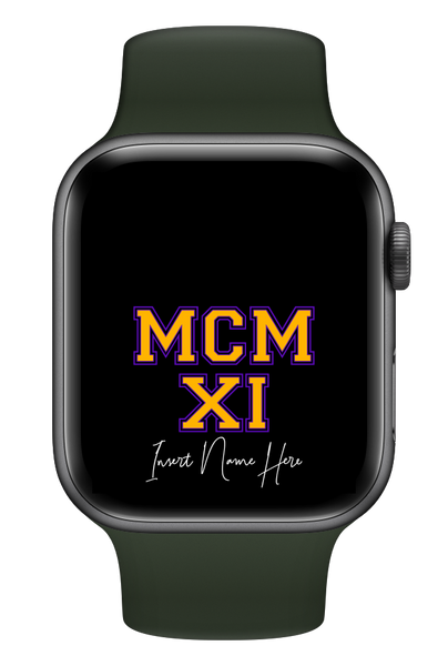 MCMXI Dawgs Edition Custom Smartwatch Wallpaper (Choose Color)