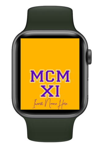 MCMXI Dawgs Edition Custom Smartwatch Wallpaper (Choose Color)