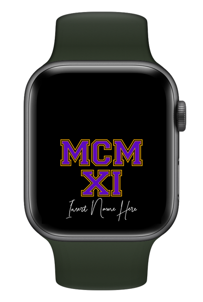 MCMXI Dawgs Edition Custom Smartwatch Wallpaper (Choose Color)
