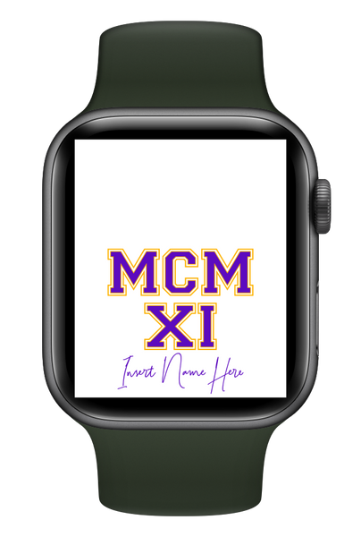 MCMXI Dawgs Edition Custom Smartwatch Wallpaper (Choose Color)