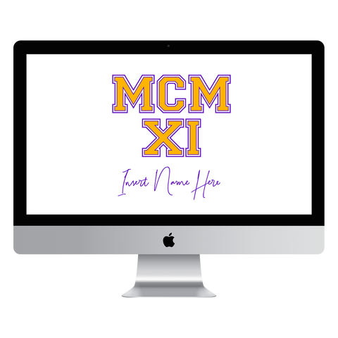 MCMXI Dawgs Edition Custom Desktop Wallpaper (Choose Color)