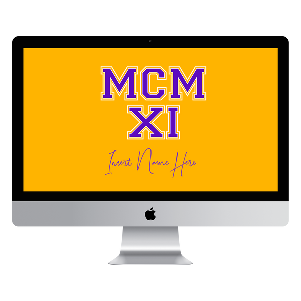 MCMXI Dawgs Edition Custom Desktop Wallpaper (Choose Color)