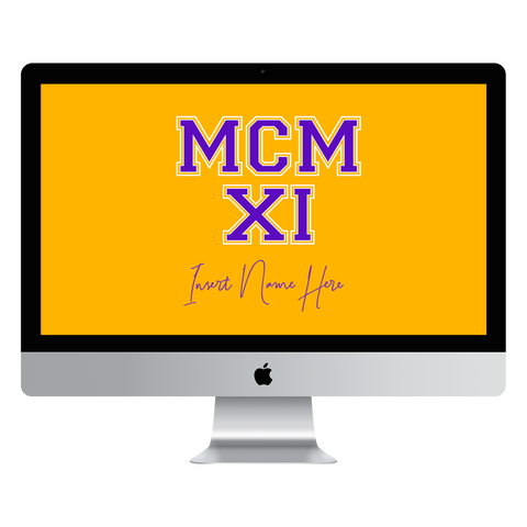 MCMXI Dawgs Edition Custom Desktop Wallpaper (Choose Color)