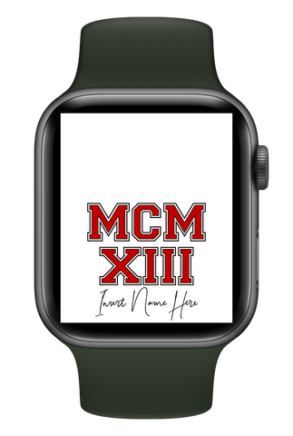 MCMXIII Custom Smartwatch Wallpaper (Choose Color)