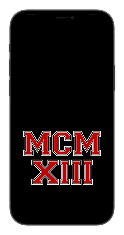 MCMXIII Phone Wallpaper (Choose Color)