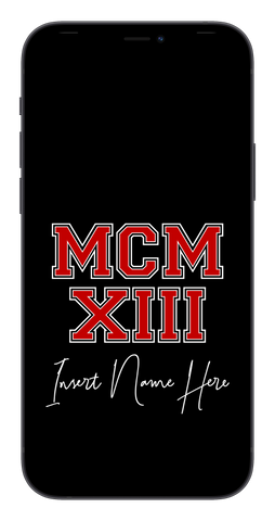 MCMXIII Custom Phone Wallpaper (Choose Color)