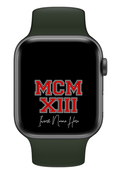 MCMXIII Custom Smartwatch Wallpaper (Choose Color)