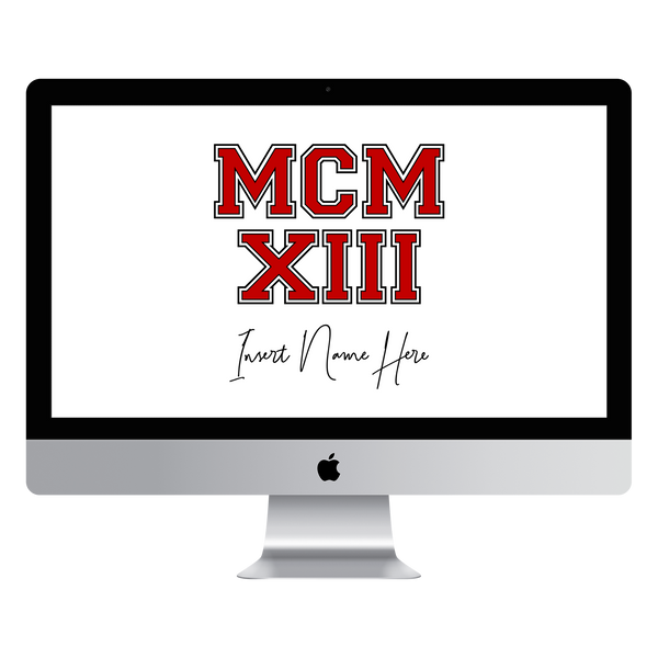 MCMXIII Custom Desktop Wallpaper (Choose Color)
