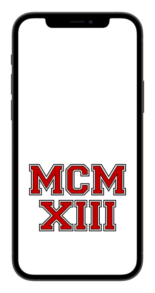 MCMXIII Phone Wallpaper (Choose Color)