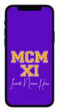 MCMXI Dawgs Edition Custom Phone Wallpaper (Choose Color)