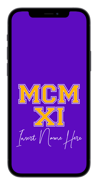 MCMXI Dawgs Edition Custom Phone Wallpaper (Choose Color)