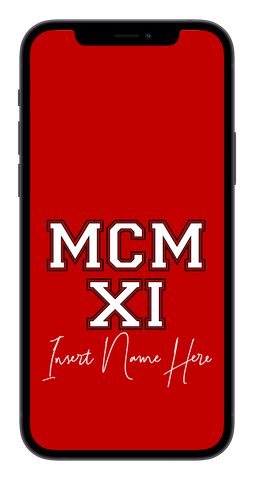 MCMXI Pretty Boys Edition Custom Phone Wallpaper (Choose Color)