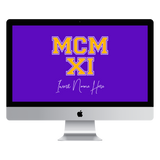 MCMXI Dawgs Edition Custom Desktop Wallpaper (Choose Color)