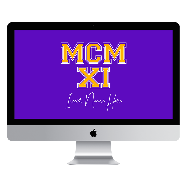 MCMXI Dawgs Edition Custom Desktop Wallpaper (Choose Color)