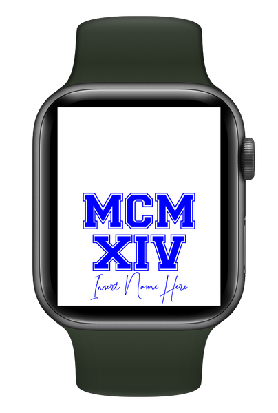 MCMXIV Custom Smartwatch Wallpaper (Choose Color)