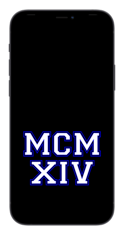 MCMXIV Phone Wallpaper (Choose Color)