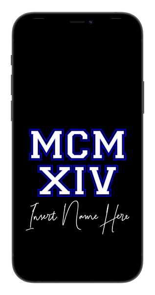 MCMXIV Custom Phone Wallpaper (Choose Color)