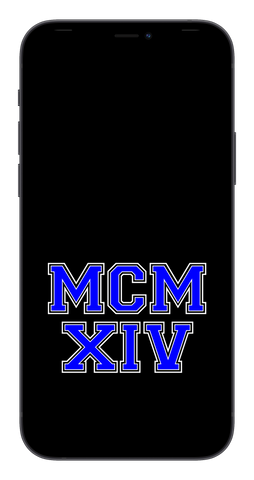 MCMXIV Phone Wallpaper (Choose Color)